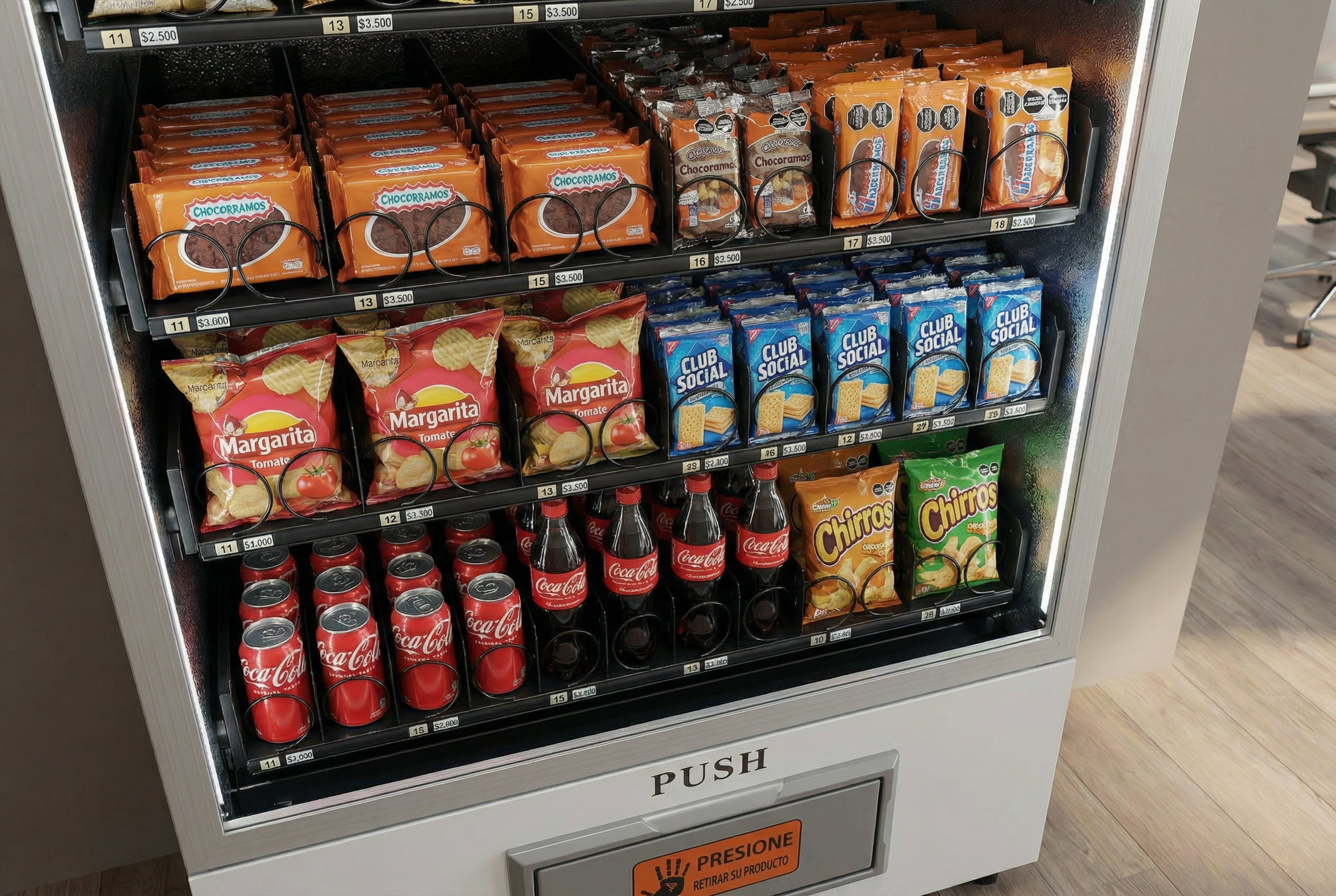 Surtido personalizado de productos en máquina VendingSion